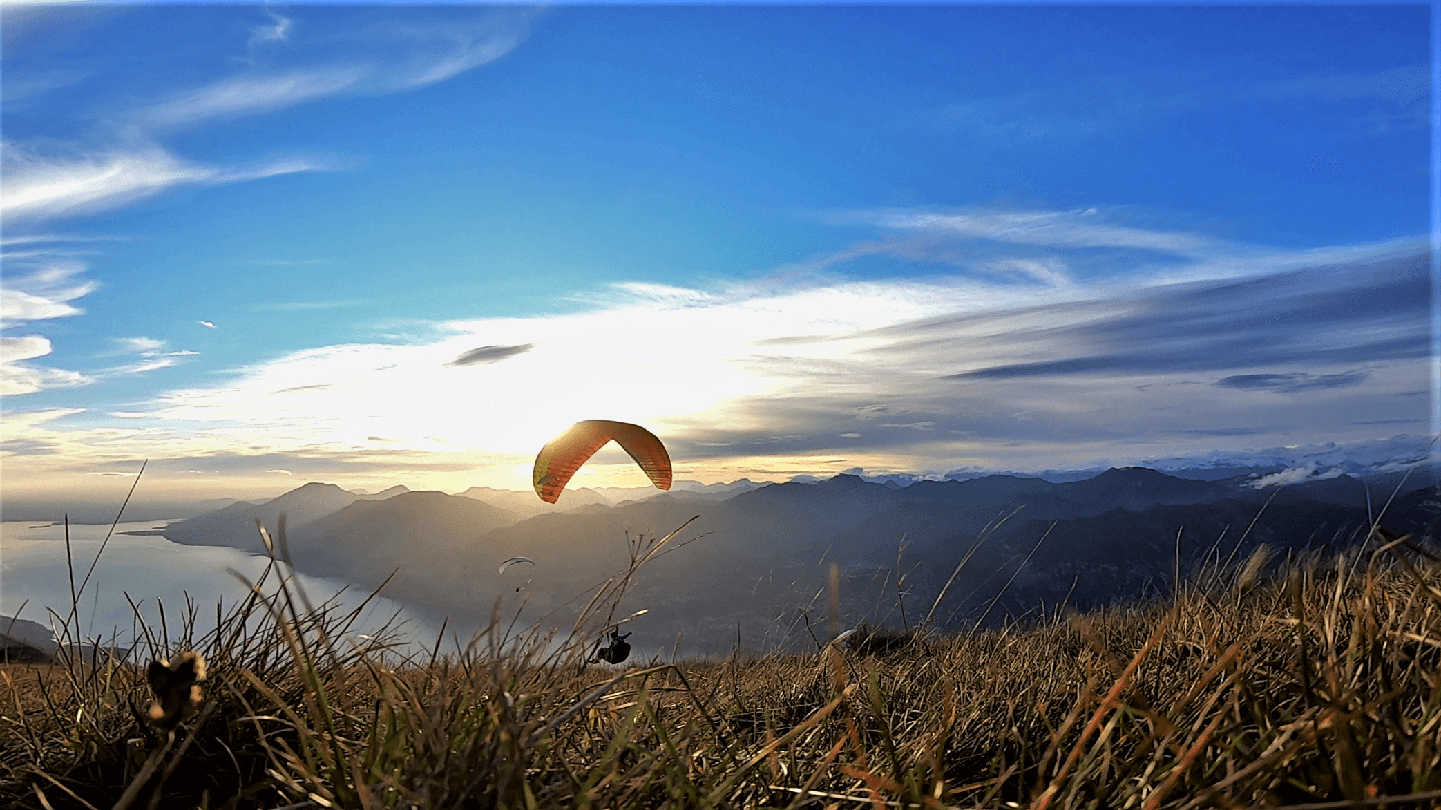 Gleitschirmstartplatz Monte Baldo am Gardasee